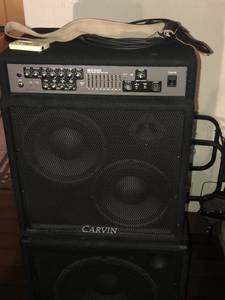 Carvin 5 string bass and carvin amp (Odessa)