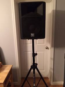 Pair of EV SX100+ Speakers & Stands