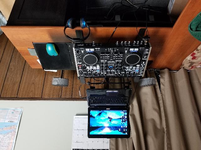 Dj Mixer, Laptop and Pro Rack