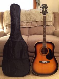 Cort Ad880-Sb Acoustic Guitar, Gigbag and Accessories (Dartmouth)