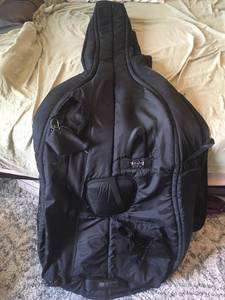 Mooradian Standard Double Bass bag, 3/4 size Black (Philadelphia)