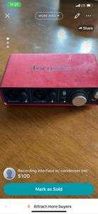 Scarlet 2 Channel Interface w/ Mic (Florence)