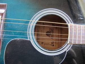 bently blue acoustic guitar (everett)
