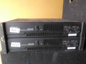 1-QSC RMX 850 powered amplifier (Burien)
