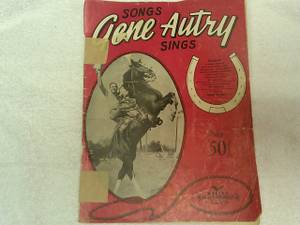 Gene Autry Sheet Music and VHS Video (Lynchburg/Madison Heights)