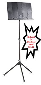 REDUCED for CHRISTMAS! Peak Music Stand w/Black Bag (Timberlake / Laxton)