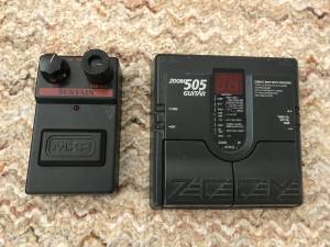 Guitar Pedals Zoom 505 and Mxr Sustain (Monroe Township, New Jersey)