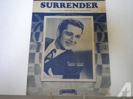 $3 vintage sheet music (Surrender by Perry Como) (Arvada)