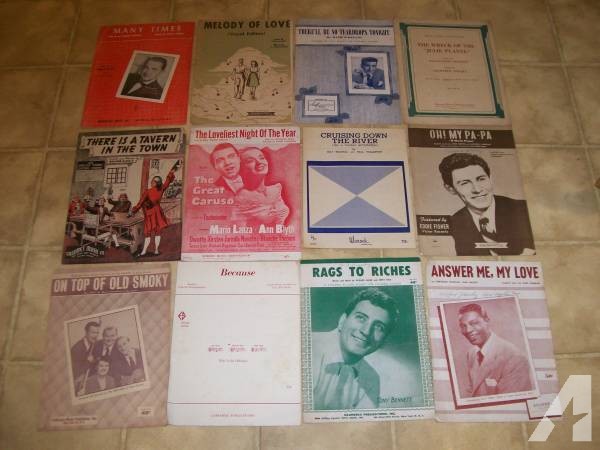 Vintage Sheet Music - 1930s,1940s,1950s -