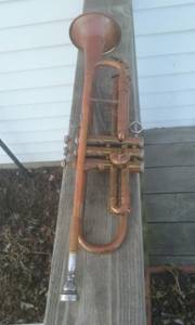1945-46 E.K Blessing Artist Model Trumpet-----Raw Brass-----Excellent