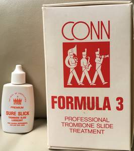 CONN Formula 3 Professional Trombone Slide Treatment + King Super Slck (McLean