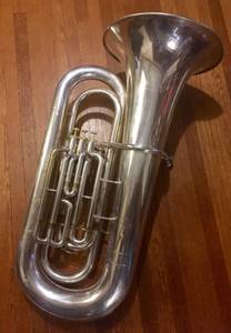 Silver plated BBb Yamaha tuba (Springfield)