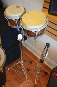 Bongos Drums with Stand (Oakhurst)