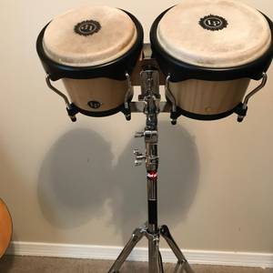 LP Bongos with stand