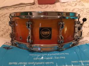 GMS 14x4.5 inch maple snare drum (yuma)