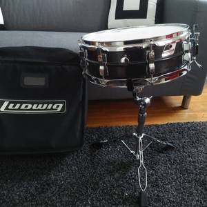 Ludwig Black Galaxy Acrolite Snare Drum 15x4 /8 Lug (manayunk)