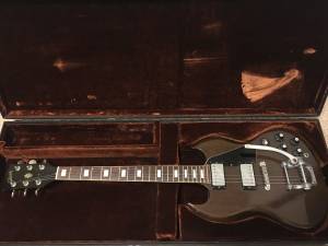 1972 Gibson SG Guitar with Bigsby Bridge & Hardshell Case (Tropicana and Jones)