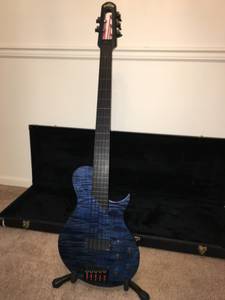 Bolin NS 5-string FL bass guitar HP Trans Blue (Mechanicsburg)