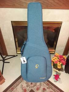 NEW- Blue Polyfoam Acoustic Guitar Case (Canton)