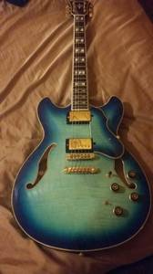 Ibanez AS-153 Jet Burst Blue Guitar (Moorhead)