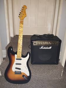 Strat Guitar & Marshall Amp 150 (Valdosta)