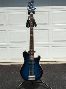 EBMM Pacific Blue Reflex Bass Guitar HSS - mint OHSC (Mechanicsburg)