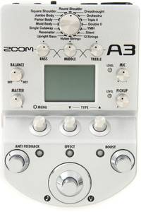 Zoom A3 Acoustic Guitar Preamp and Effects Processor (4663 River City Dr