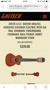 Gretsch electric ukulele (Rogers)