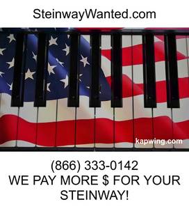 STEINWAY GRAND PIANO WANTED! We also SELL STEINWAYS! (Indianapolis/ALL USA!)