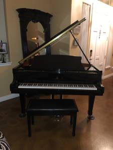Story & Clark Baby Grand Piano with Wifi Pianomation Player Piano (Steeplehill