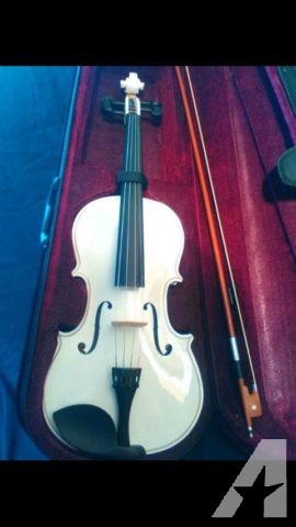 New Full Size White Viola with Case Bow and Rosin