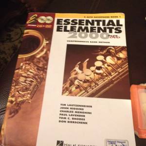 Essantial Elements book for Saxophone School BAND & Reeds (Snellville)