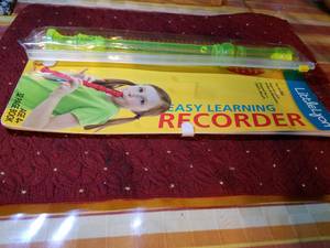 Little Lyon RECORDER EASY LEARNING SYSTEMS BOOK w/CLEANING ROD (Roseville)