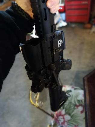 Ar15, with scope and rails650
