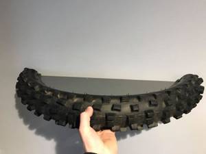 Dirt bike tire shelf (Chelmsford)