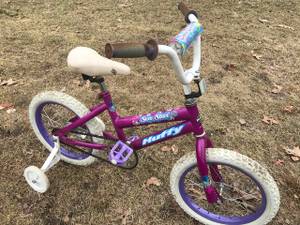 Kids bike with training wheels - ready (Mystic)