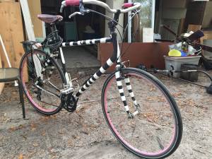 Giant FCR3 road bike - 19, 700c, pink rims
