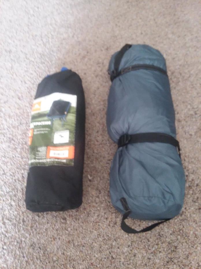 Backpacking tent and camping chair