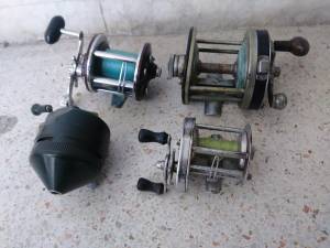 Four Fishing reels (EAST HOLLYWOOD)