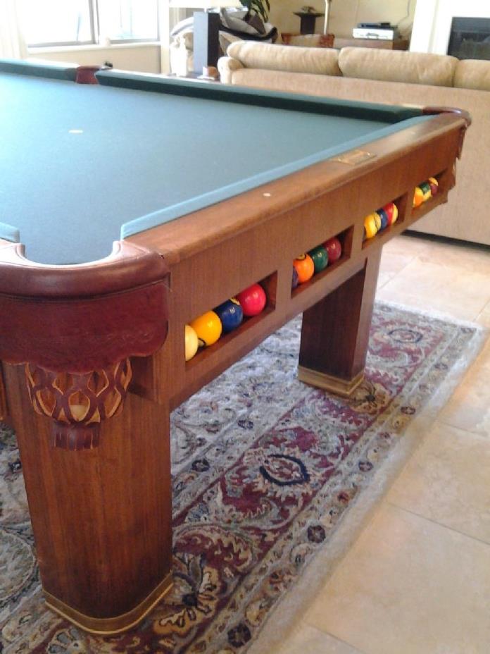 1937 Brunswick Antique 20th Century Pool Table