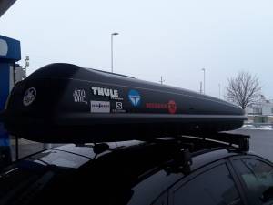 Thule ski snowboarding camping kayak gear cargo box (Wyandotte)