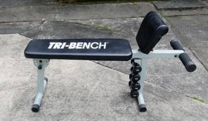 Tri-Bench padded adjustable weight lifting bench (Germantown)