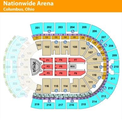 2 or 4 Tickets for Zac Brown Band at Nationwide Arena Columbus OH 5/26