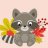 Raccoon Family Paint It! Class-3/16/19 12-1pm