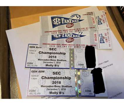 2 SEC Championship Tickets Hospitality Package Lower Level