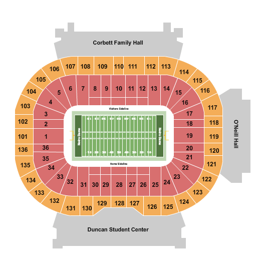 Tickets for Notre Dame Fighting Irish vs. Ball State Cardinals at Notre Dame