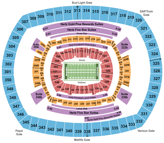 2019 New York Jets Season Tickets (Includes Tickets To All Regular Season Home