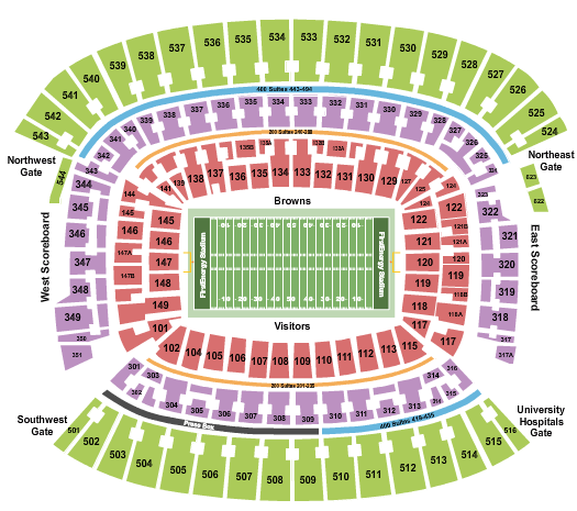 2019 Cleveland Browns Season Tickets (Includes Tickets To All Regular Season