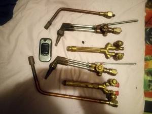 2 Victor torches and rosebuds (Ironton,ohio)