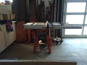 ridgid table saw (tacoma)